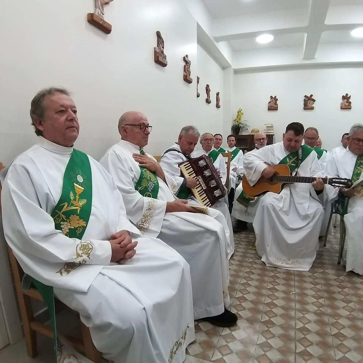 Diáconos de Luzerna participam do Retiro Espiritual  de Joaçaba em Iomerê