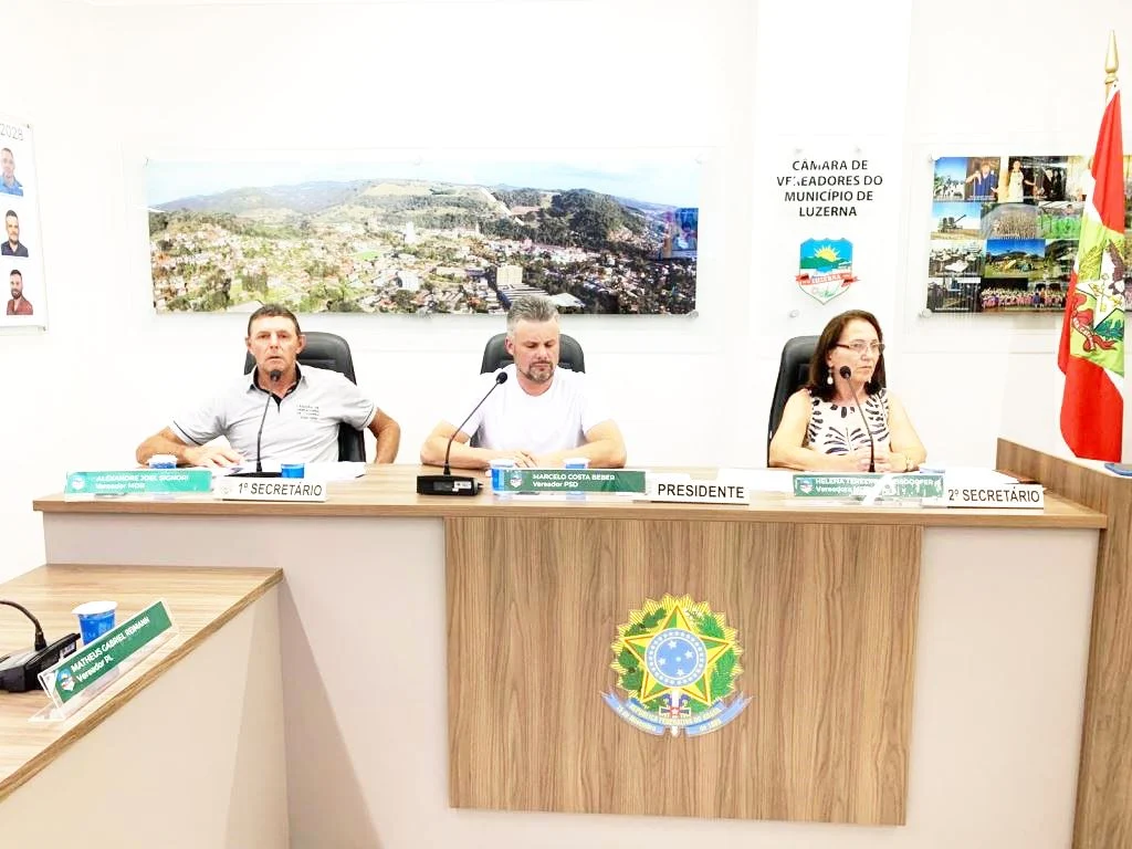 Câmara de Vereadores de Luzerna realiza a primeira sessão ordinária de 2026