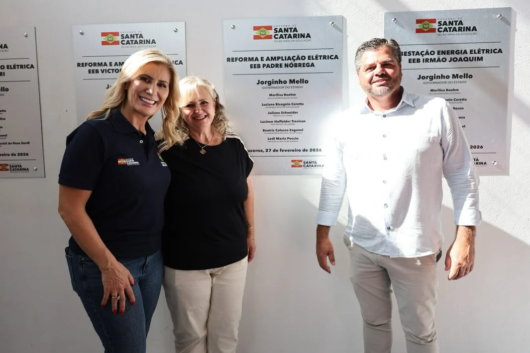 Governo investe mais de R$ 4 milhões na revitalização elétrica das escolas da  região  e investimentos na Escola Padre Nóbrega de Luzerna