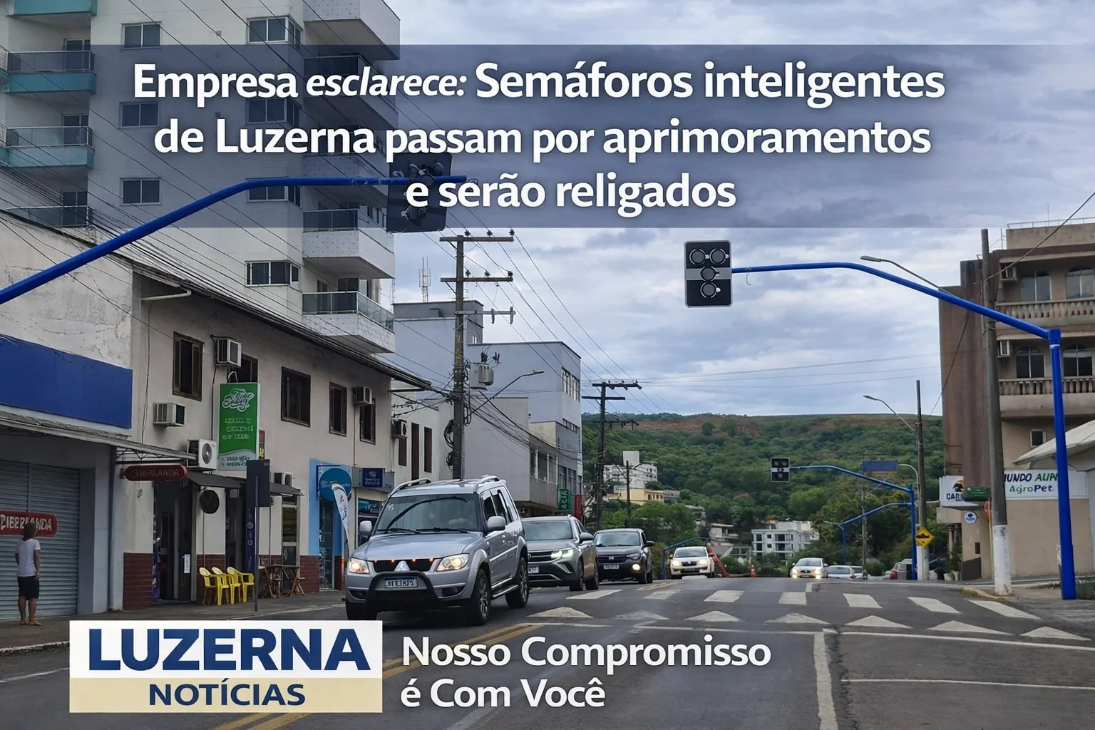 Empresa esclarece: Semáforos inteligentes de Luzerna  passam por aprimoramentos e serão religados