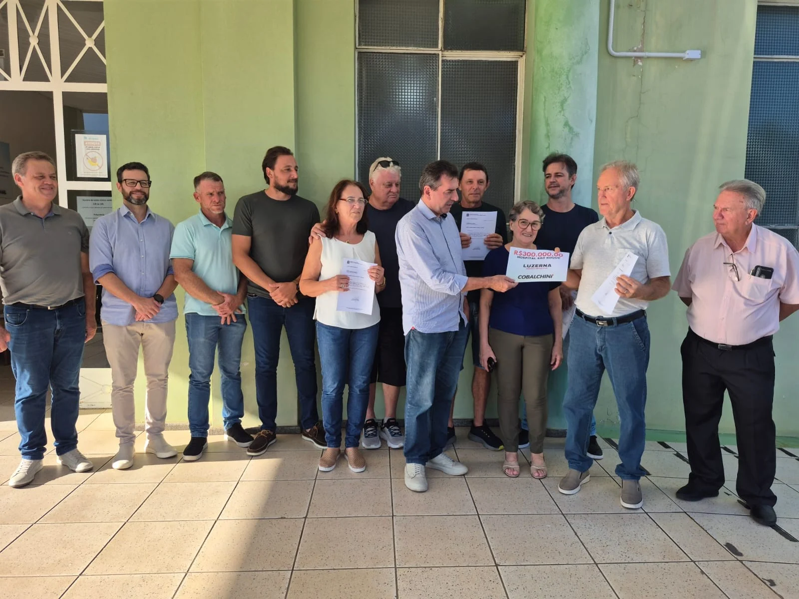 Deputado Valdir Cobalchini visita Hospital São Roque e garante emenda de R$ 300 mil para Luzerna