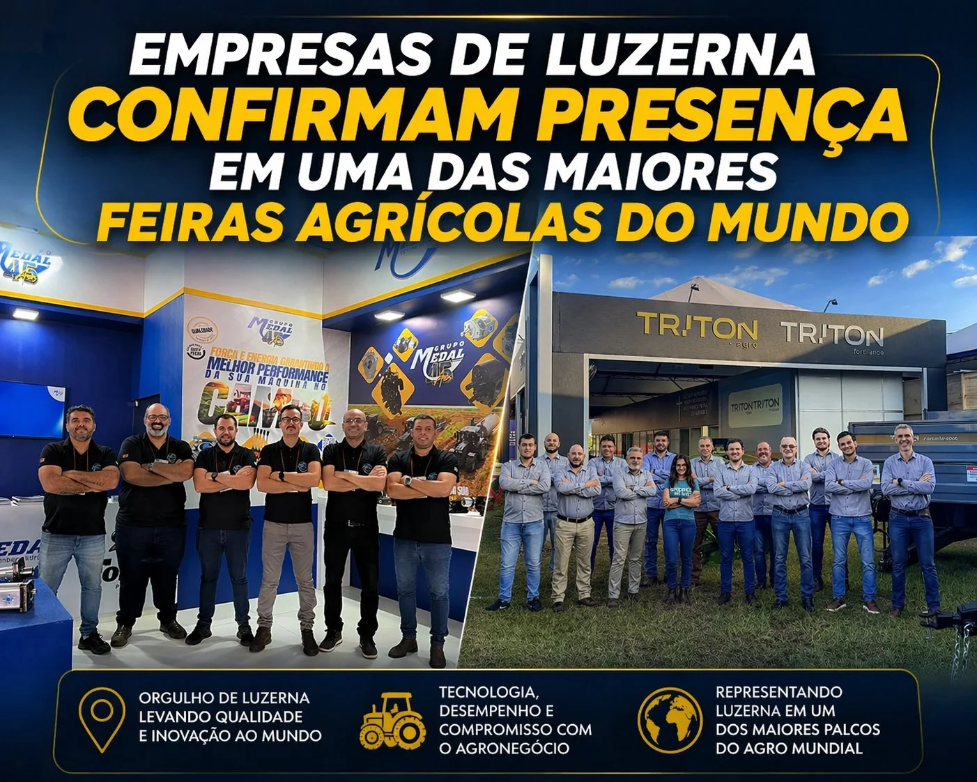 Empresas de Luzerna confirmam presença  em uma das maiores feiras agrícolas do mundo.