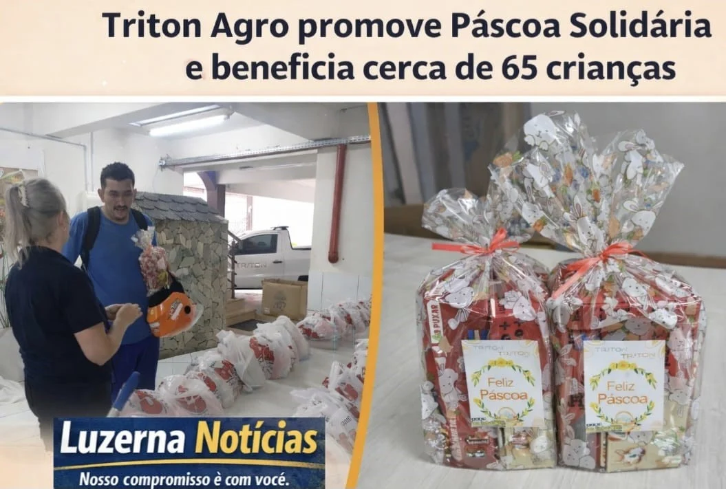 Empresas Triton promovem Páscoa Solidária e beneficia cerca de 65 crianças