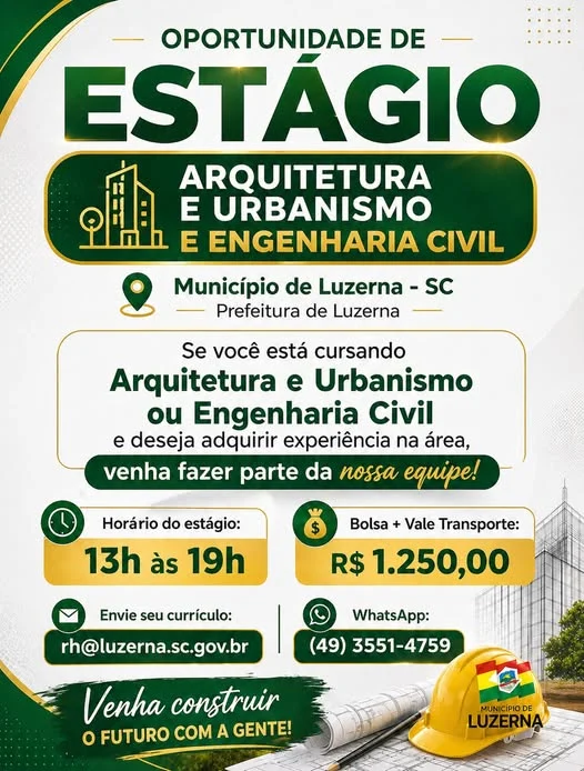 OPORTUNIDADE DE ESTÁGIO