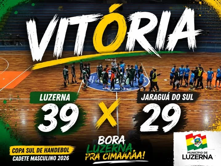 LUZERNA ESTREIA COM VITÓRIA NA COPA SUL DE HANDEBOL!