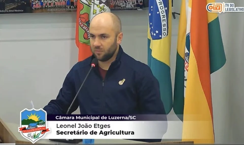 Secretário de Agricultura apresenta balanço das ações da Patrulha Agrícola na Câmara de Vereadores de Luzerna