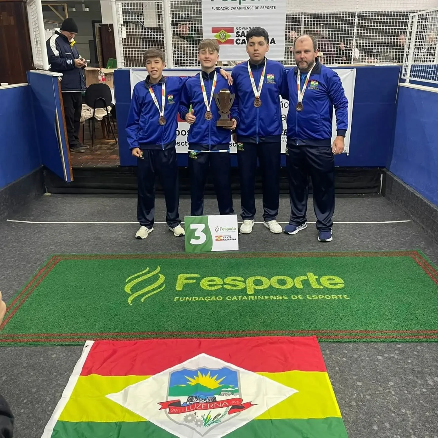 Bocha de Luzerna conquista vaga para a fase estadual dos Joguinhos Abertos de Santa Catarina