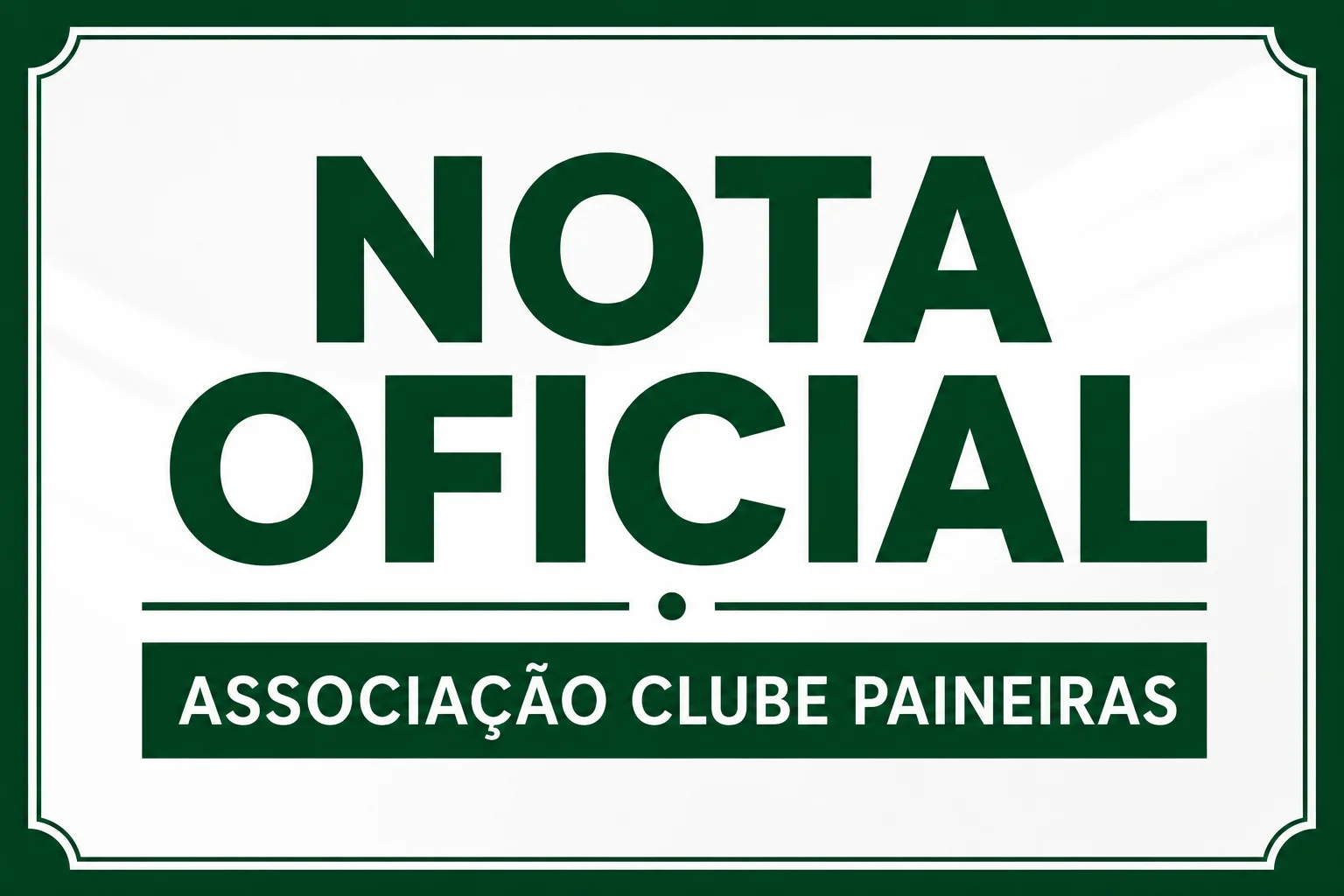 NOTA OFICIAL – ASSOCIAÇÃO CLUBE PAINEIRAS