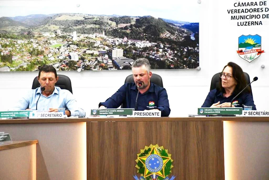 Câmara de Luzerna aprova quatro indicações voltadas à infraestrutura, segurança e inovação