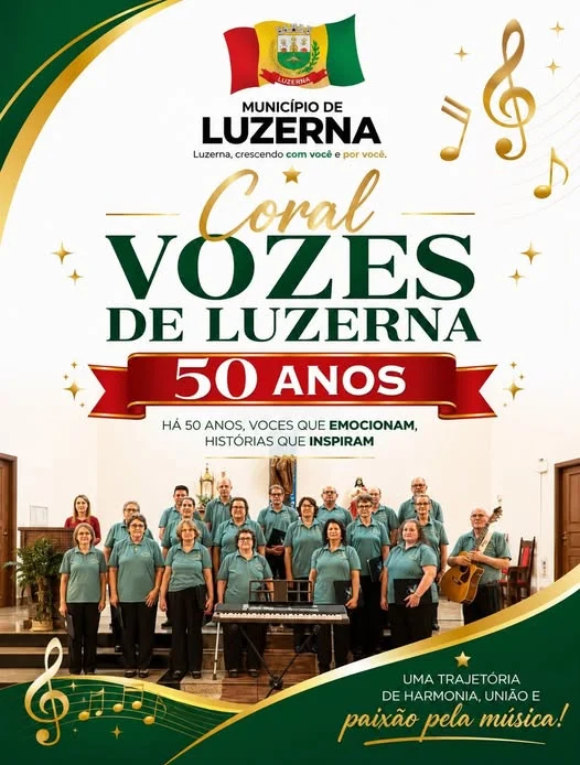 Coral Vozes de Luzerna celebra 50 anos com tradicional Encontro de Corais