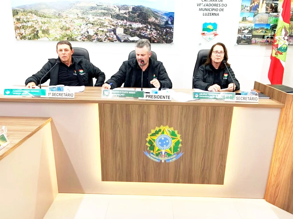 Câmara de Vereadores de Luzerna aprova Projetos de Lei e Indicação na 26ª sessão ordinária de 2026