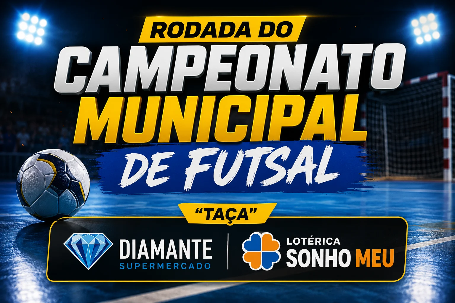 Campeonato Municipal de Futsal movimenta Luzerna com mais uma rodada da Taça Diamante Supermercado e Lotérica Sonho Meu