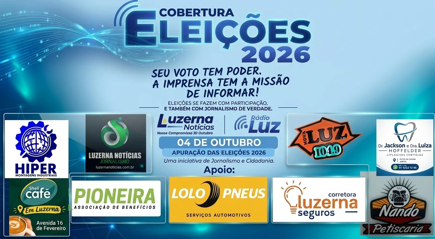 Eleições terão cobertura multiplataforma da Rádio Luz e Luzerna Notícias