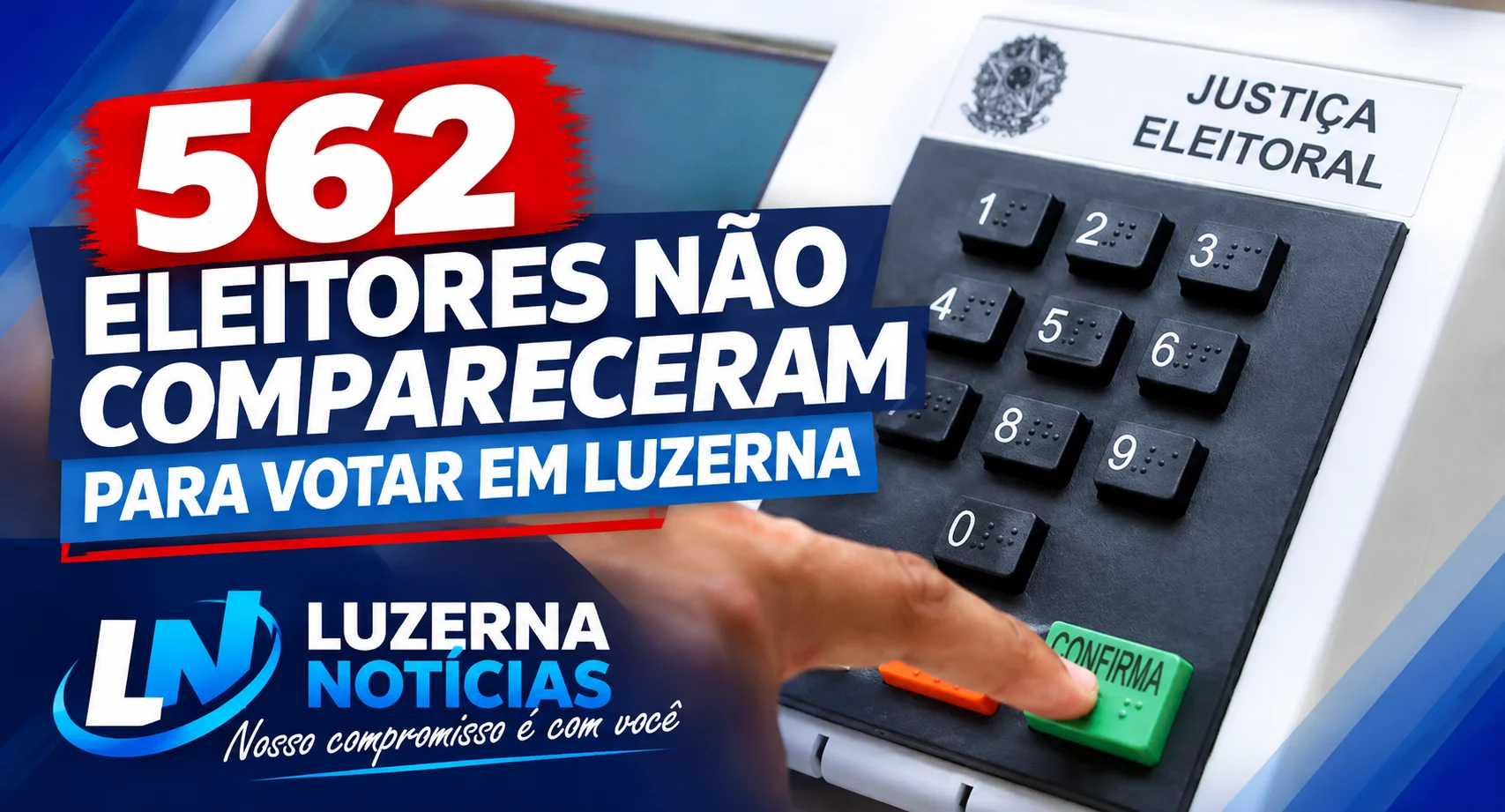 Luzerna: 88% dos eleitores compareceram às urnas neste domingo