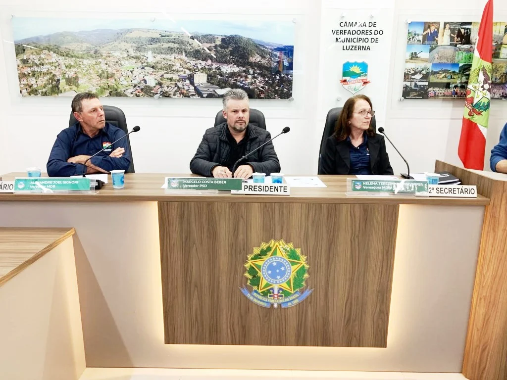 Câmara de Vereadores de Luzerna aprova Projetos e Indicações na 35ª sessão ordinária de 2026
