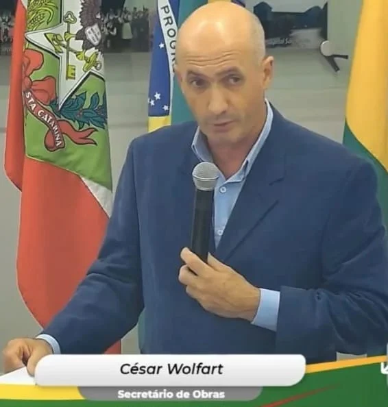 César Wolfart deixa a Secretaria de Infraestrutura de Luzerna